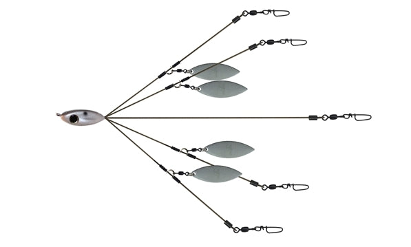 Picasso School-E-Rig Bait Ball- Pearl Willow Blade