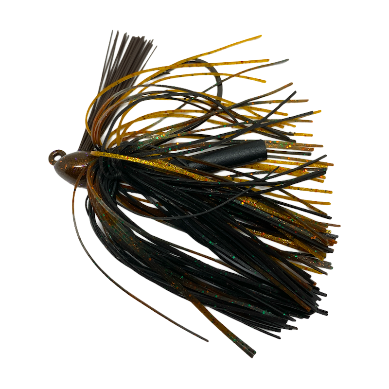 4 Jig Da Pesca Stanley – Gonne In Gomma Legate A Mano – Esche Per Bass – 7/16 Oz - Foto 5