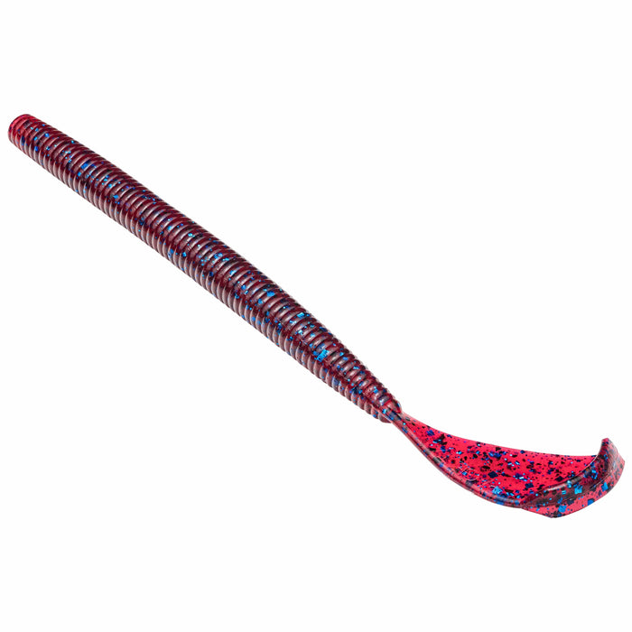 Luck-E-Strike 6 Inch Twirl Tail Worm Purple Fire Soft Baits Fishing Lure for Bass Luck-E-Strike 6 Inch Twirl Tail Worm Purple Fire Soft Baits Fishing Lure for Bass