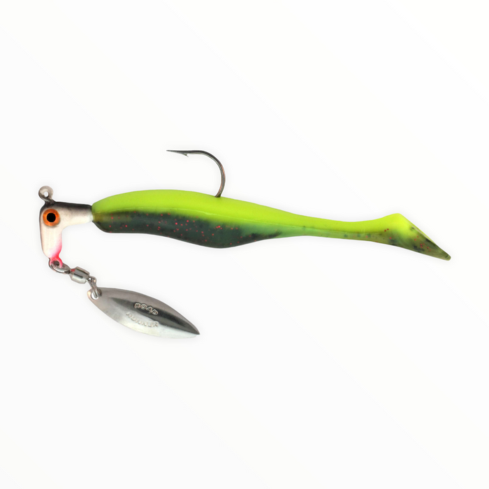 big walleye fishing lures Roadrunner Awesome Walleye Runner 3/8 oz / Black Chartreuse