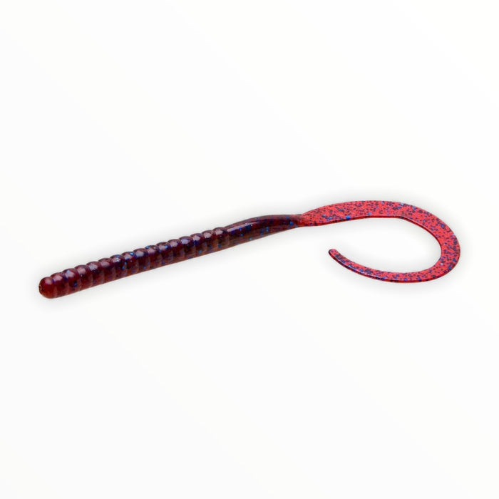 blue worm with yellow tail zoom fishing lure Zoom Ol Monster Worm 10.5in Watermelon Red Tomato