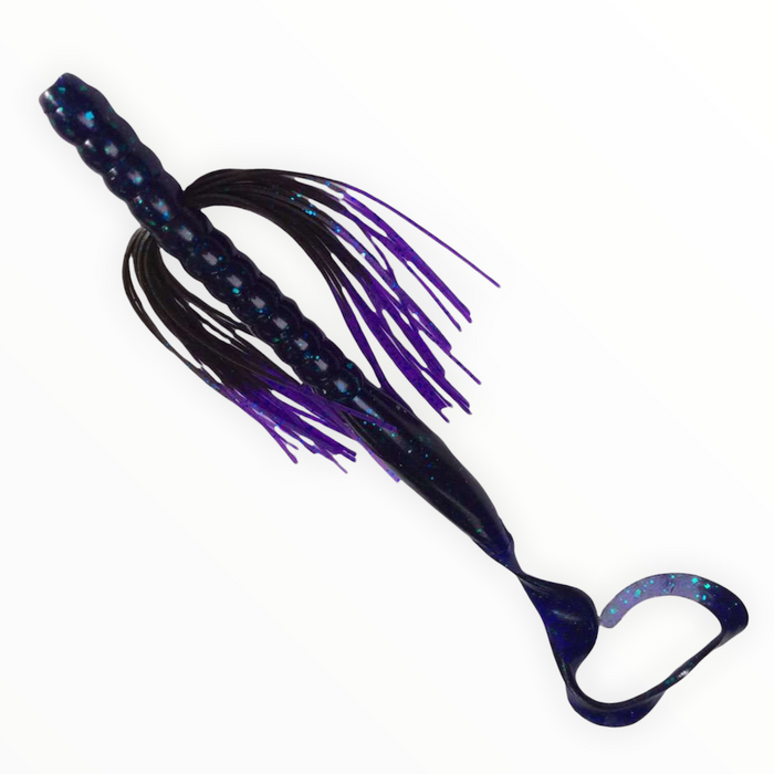 Tightlines UV Ripplepower Worm- Purple Purple Tip