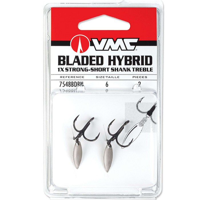 VMC Bladed Hybrid Treble Short Hook 8