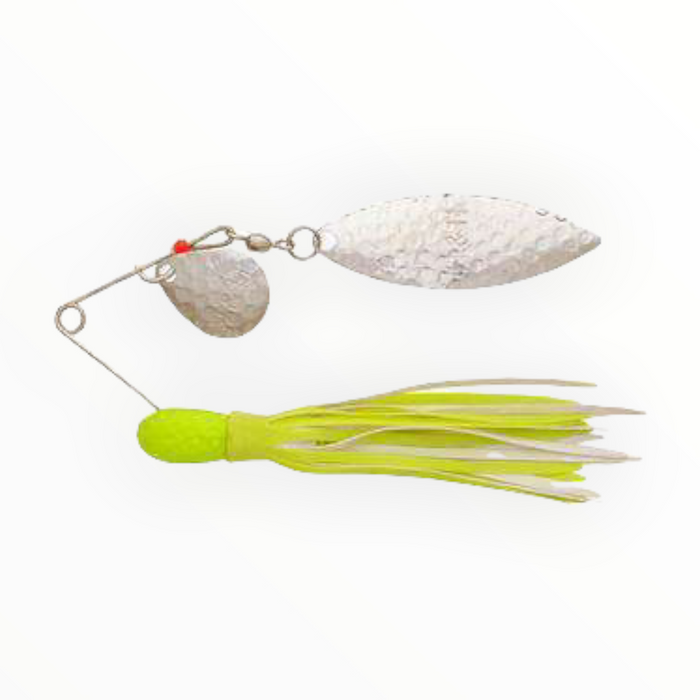 double spinner fishing lures H&H Spinner Chart Blue/Chart Colo/Wil Nickel 3/8