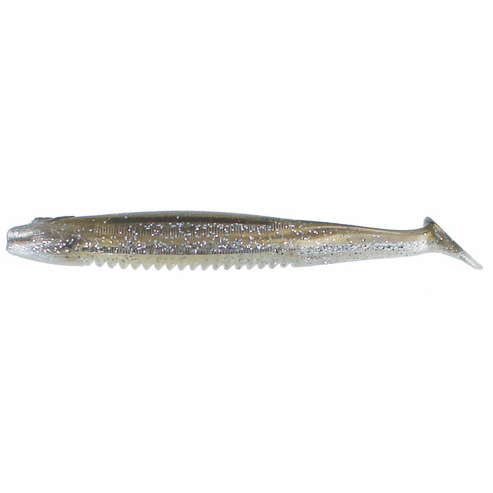 cane thumper fishing lure (Size: 5", Color: Sparkle Shad, Pack Size: Regular Pack) | Tackle bottom and sides Big Bite Baits Cane Thumper