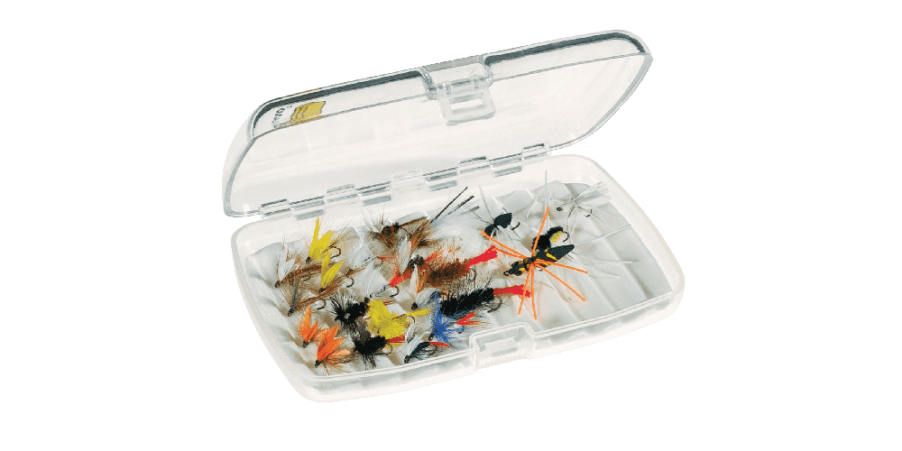 bait box fly fishing Plano 358300 Guide Series Fly Fishing Case Medium Clear