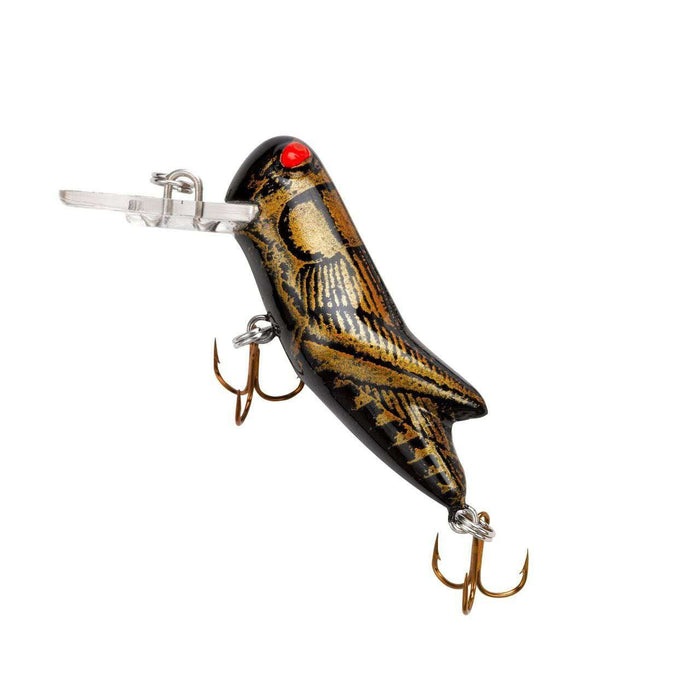Rebel Crickhopper Popper Fishing Lure - Yellow/Black Back - 1 3/4 In - Foto 6