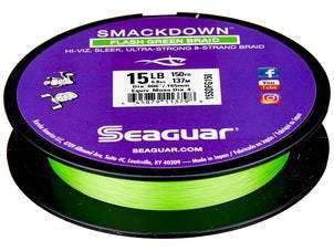 Seaguar Smackdown Braided Line Green 150 yds 20 lb 