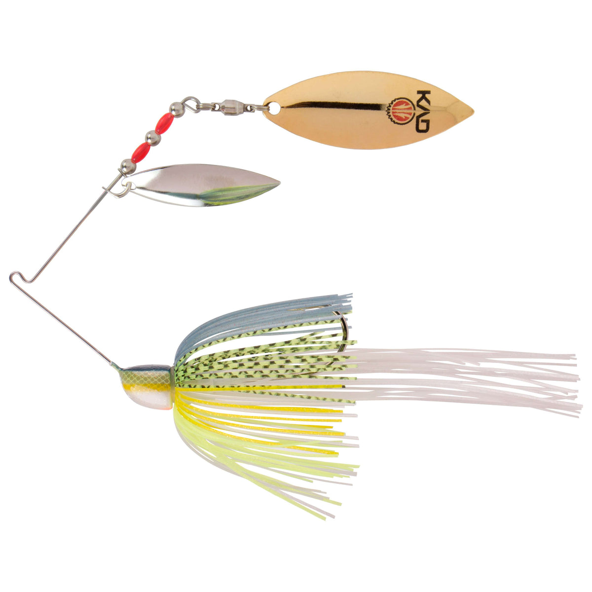 Spinnerbait Strike King Finesse KVD – Esche Da Pesca Con Lama KVD – Camicia Magic Tail – Gancio Premium