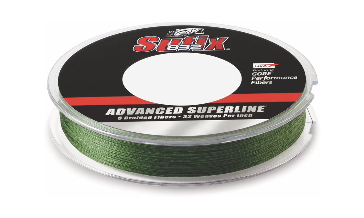 Sufix 832 Advanced Superline Braid - 10lb - Low-Vis Green